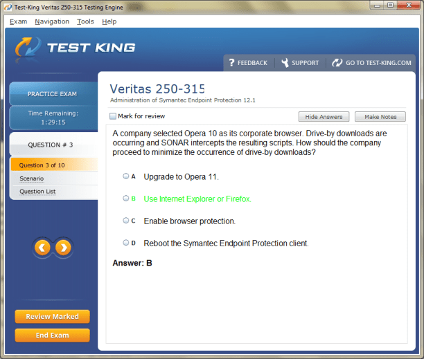 Answers 250-564 Free